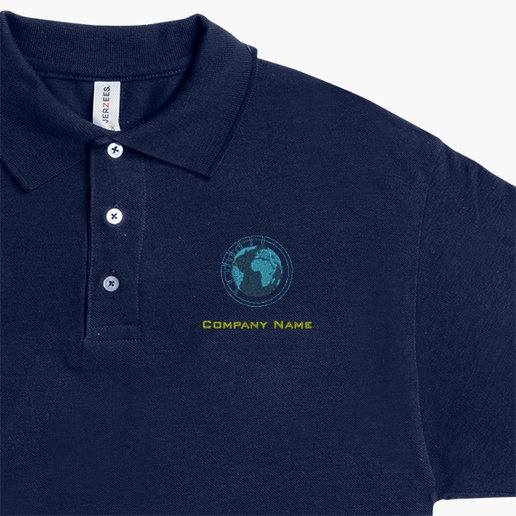 A business supply chain blue yellow design for Modern & Simple