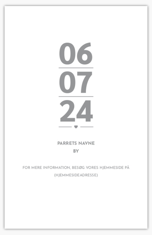 Forhåndsvisning af design for Designgalleri: Minimalt Sæt kryds i kalenderen-kort, 18.2 x 11.7 cm