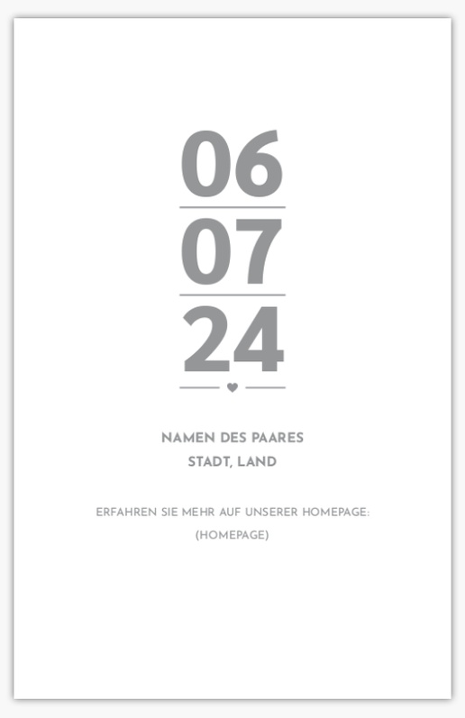 Designvorschau für Designgalerie: Save-the-Date-Karten Minimalistisch, 18.2 x 11.7 cm