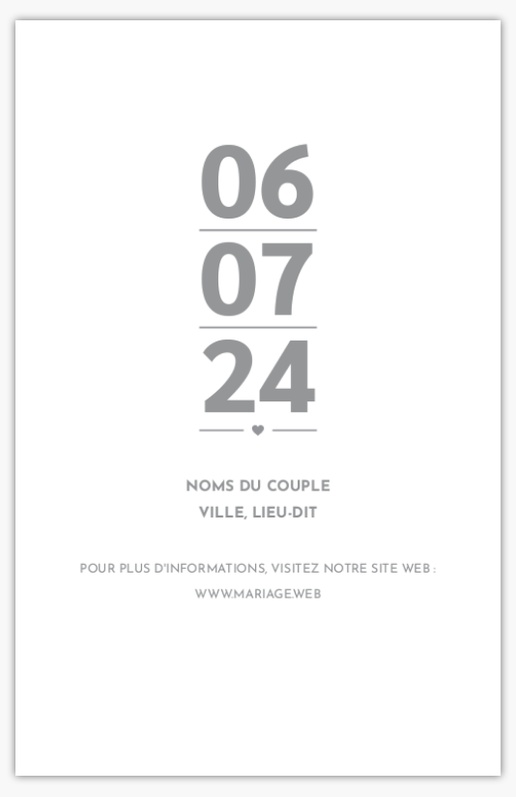 Aperçu du graphisme pour Galerie de modèles : cartes « save the date », 18.2 x 11.7 cm