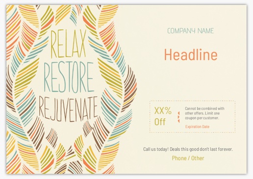 Design Preview for Design Gallery: Waxing & Hair Removal Postcards, A5 (148 x 210 mm)