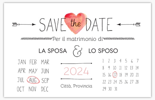 Anteprima design per Galleria di design: biglietti Save the date, 18.2 x 11.7 cm