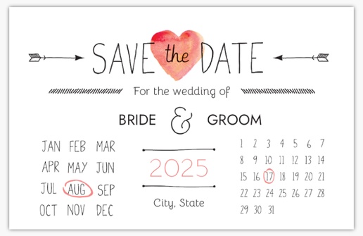 A arrows day gray white design for Save the Date