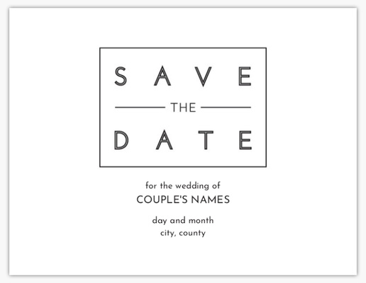 Design Preview for Design Gallery: Save the Date Cards, 13.9 x 10.7 cm