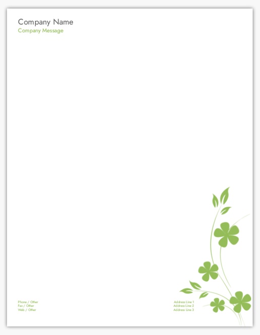 A nature flower green gray design for Modern & Simple