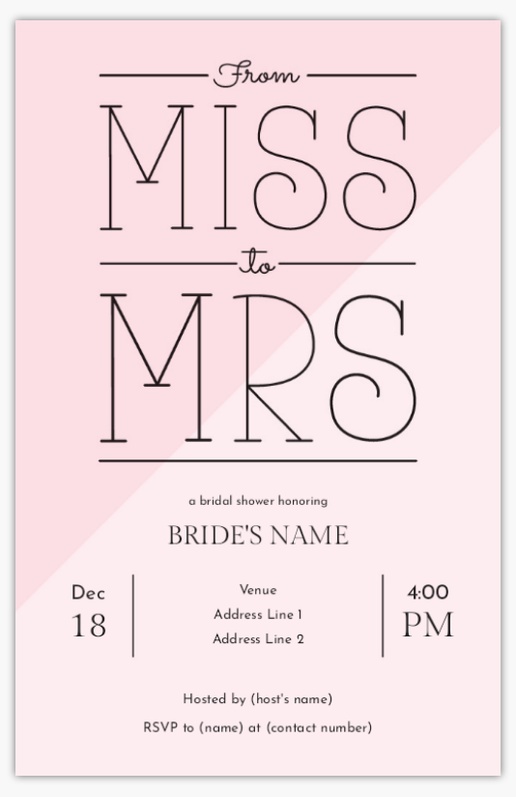 A from miss to mrs bridal shower gray design for Spring