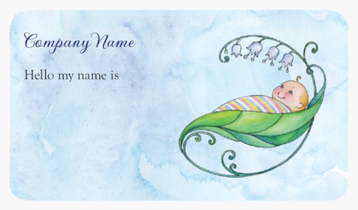 Design Preview for Health & Wellness Name Tags Templates
