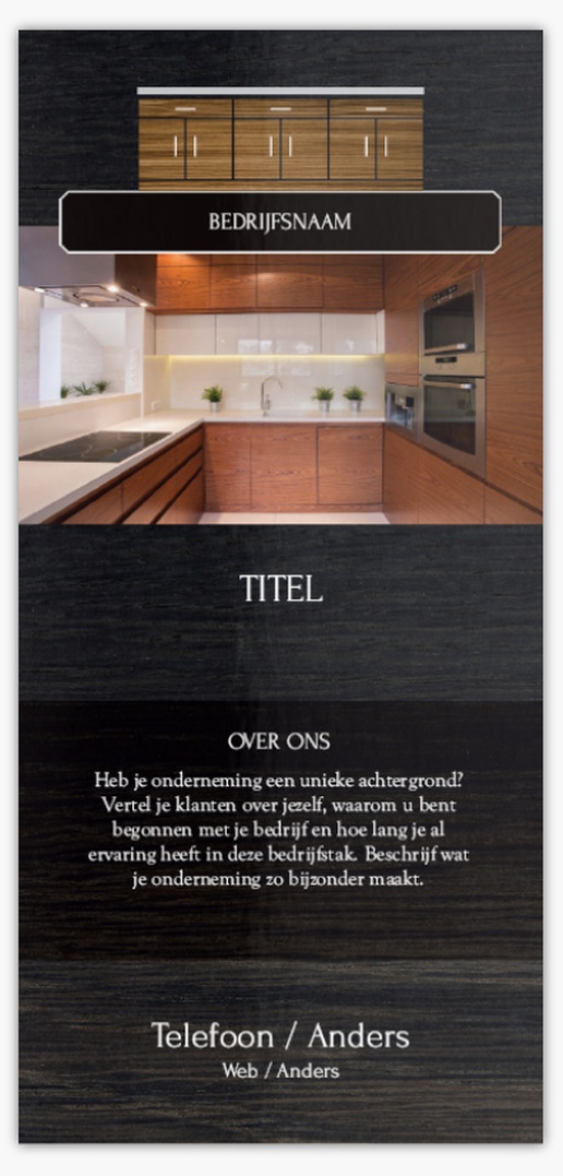 Voorvertoning ontwerp voor Ontwerpgalerij: Keuken en badkamer Ansichtkaarten, DL (99 x 210 mm)