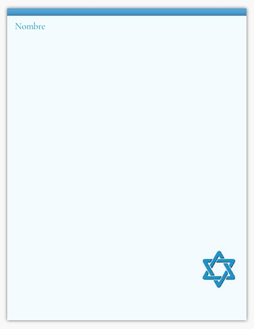 Un religiosa judaísmo diseño blanco azul para Tema