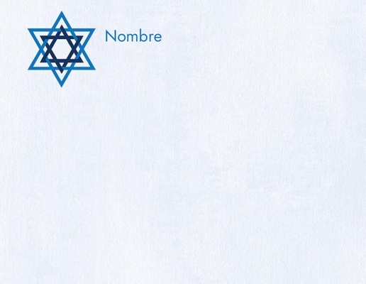 Un judío estrella de David diseño blanco para Religiosas