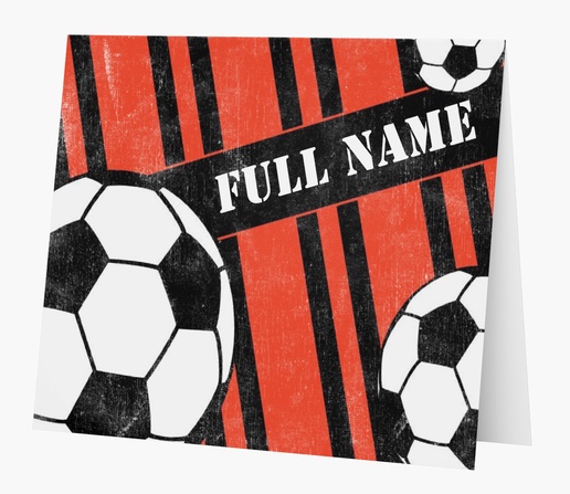 A sports soccer ball black red design for Theme