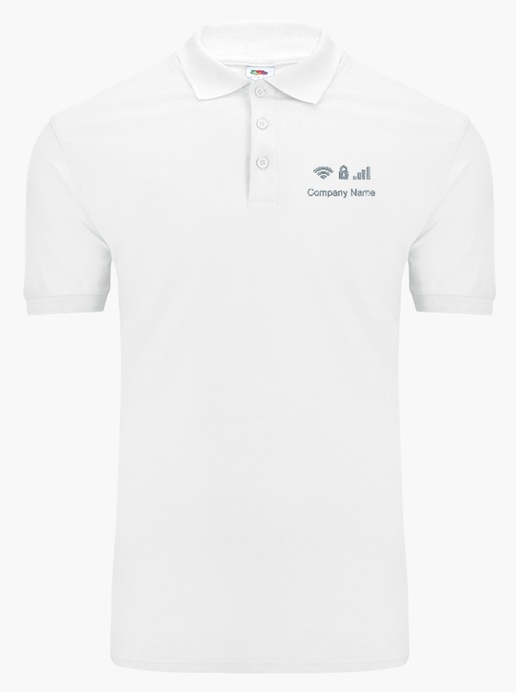 Design Preview for Design Gallery: Mobile Devices & Telecommunication Fruit of the Loom® Polo Shirt