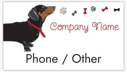 A dog pet black red design for Animals