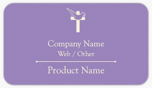 Design Preview for Religious & Spiritual Product Labels on Sheets Templates, 2" x 3.5" Rounded Rectangle