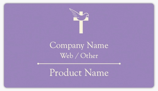 Design Preview for Design Gallery: Religious & Spiritual Product Labels on Sheets, 2" x 3.5" Rounded Rectangle