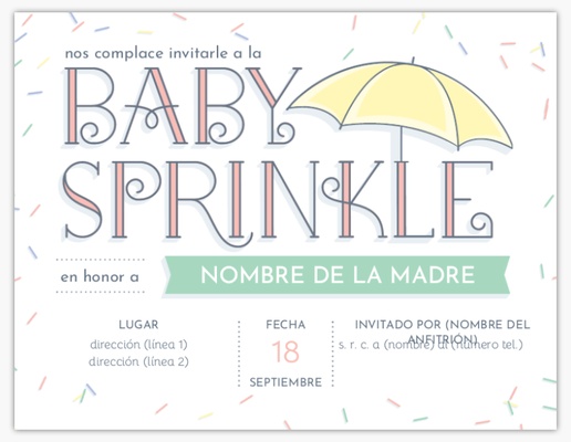 Un paraguas chispas diseño gris para Baby sprinkle
