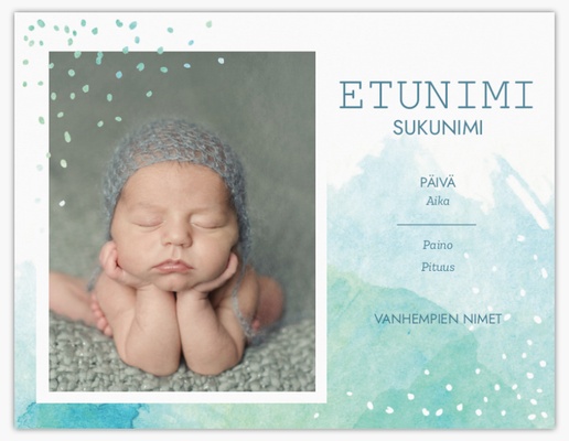 Mallin esikatselu Mallivalikoima: Kuviot & Tekstuurit Vauvakortti, 13,9 x 10,7 cm