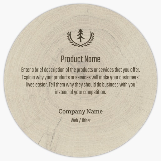 Design Preview for Construction, Repair & Improvement Product Labels on Sheets Templates, 3" x 3" Circle