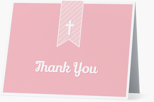 A christian religious pink design for Baptism & Christening