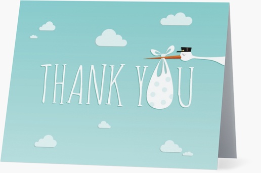 A stork thank you white design for General Party