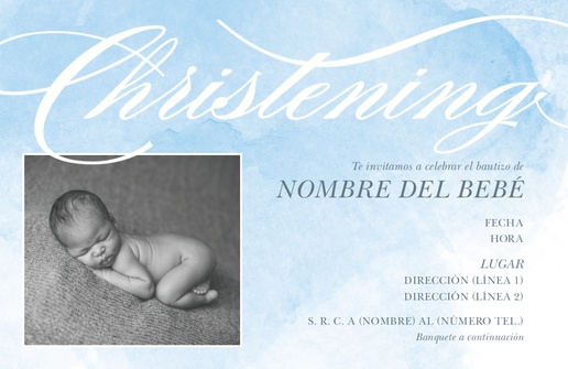Vista previa del diseño de Galería de diseños de tarjetas e invitaciones para bebés, Plano 18,2 x 11,7 cm