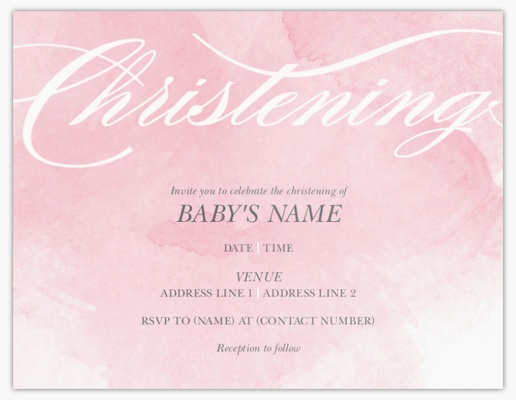 Design Preview for Baby Shower Invitations Templates, Flat 13.9 x 10.7 cm