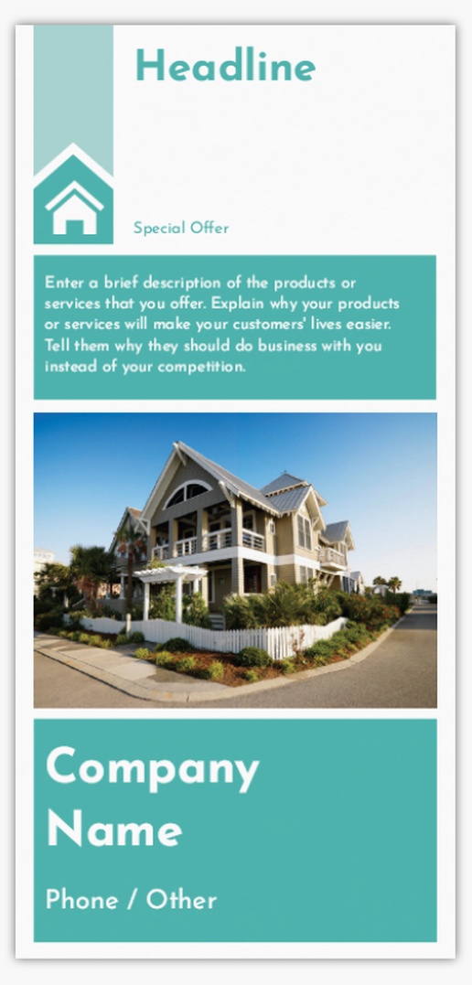 Design Preview for Design Gallery: property investment & appraisal Postcards, DL