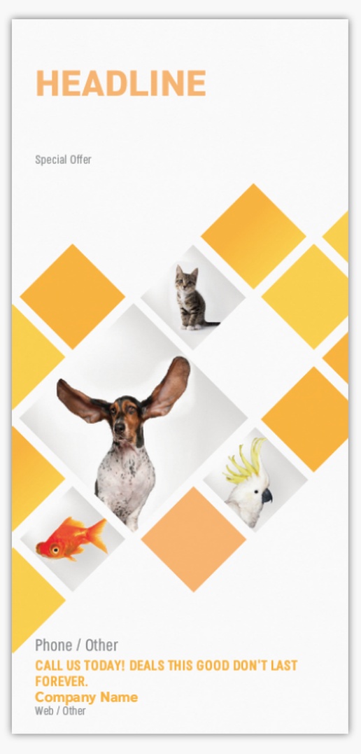 Design Preview for Design Gallery: Animals & Pet Care Postcards, DL