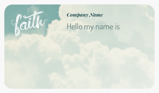 Design Preview for Religious & Spiritual Name Tags Templates