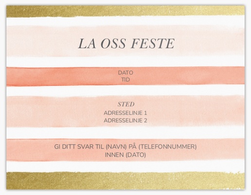 Forhåndsvisning av design for Designgalleri: Invitasjoner og kort, Ensidig 14 x 10,1 cm