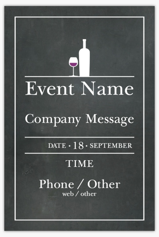 Design Preview for Off Licences & Wine Merchants Aluminum A-Frame Signs Templates, 1 Insert - No Frame 24" x 36"