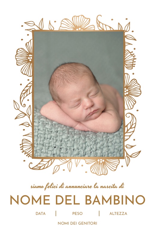 Anteprima design per Annunci di nascita, 18.2 x 11.7 cm
