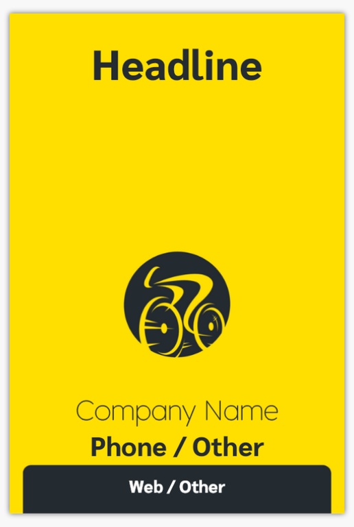 A bike cyclist black yellow design for Modern & Simple