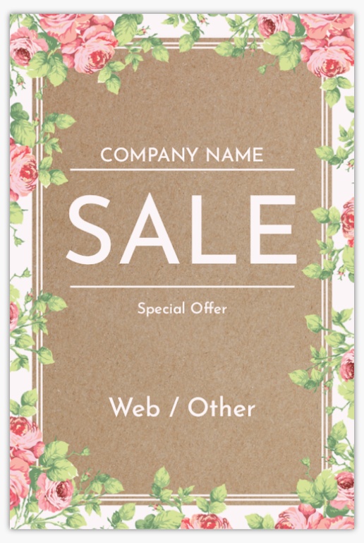 Design Preview for Design Gallery: Florists Aluminum A-Frame Signs, 1 Insert - No Frame 24" x 36"