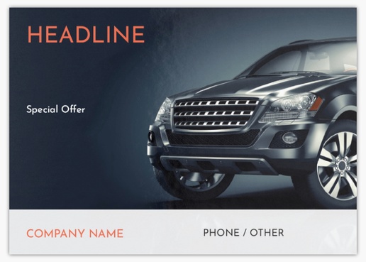 Design Preview for Design Gallery: Auto Dealers Postcards, A6 (105 x 148 mm)
