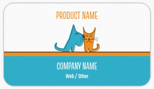 Design Preview for Animals & Pet Care Product Labels on Sheets Templates, 2" x 3.5" Rounded Rectangle