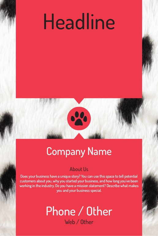 Design Preview for Design Gallery: Animal Grooming Aluminum A-Frame Signs, 1 Insert - No Frame 24" x 36"