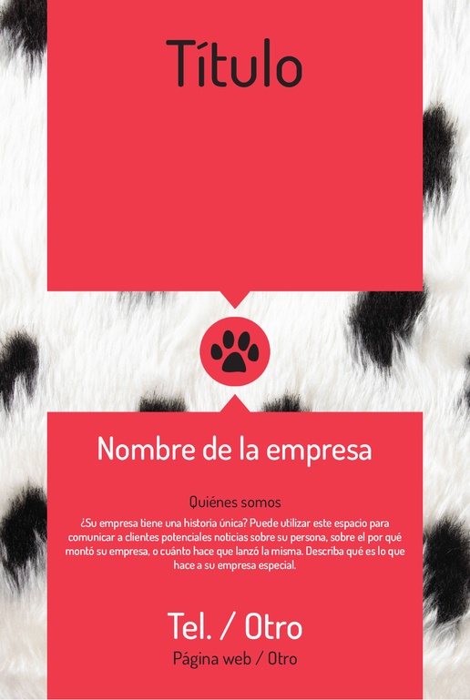 Un cuidador de mascotas paseador de perros diseño rojo blanco para Animales y mascotas