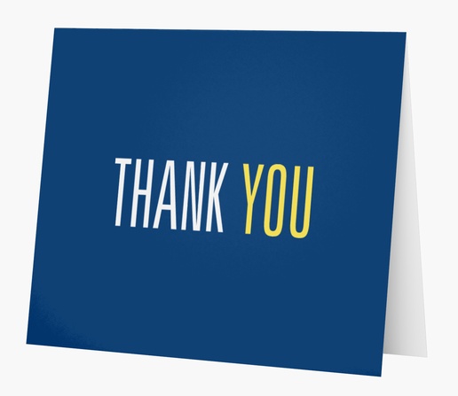 A simple thank you blue gray design