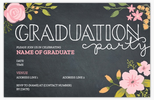 A grad botanical gray design for Graduation Party