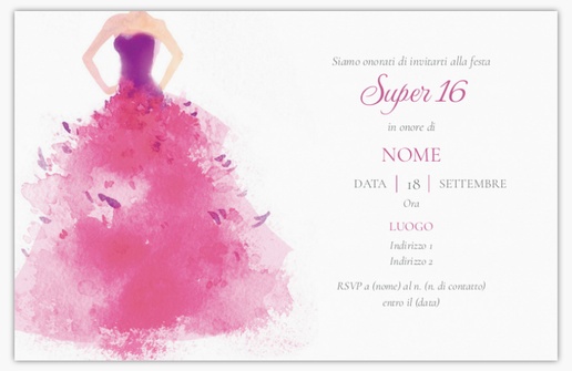 Anteprima design per Galleria di design: inviti e biglietti per compleanno speciale, Piatto 18.2 x 11.7 cm