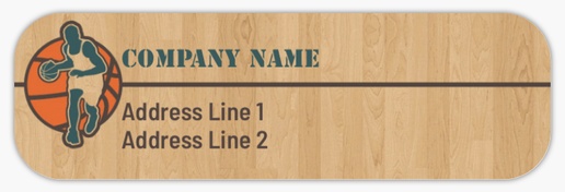 Design Preview for Sports Specific Return Address Labels Templates, White Paper