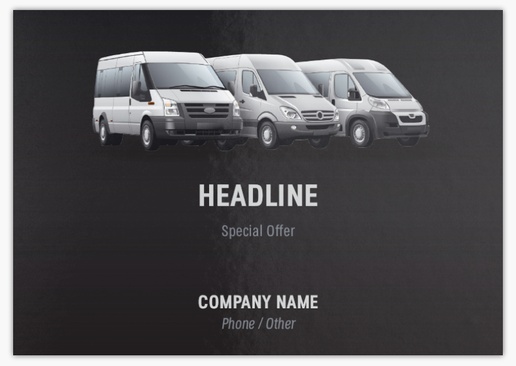 Design Preview for Design Gallery: Courier Services Postcards, A5 (148 x 210 mm)