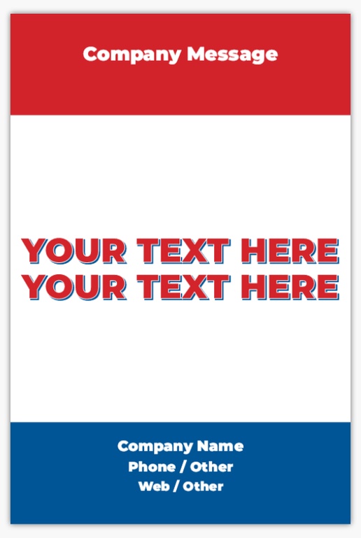 Design Preview for Patriotic & Military Foam Boards Templates, 24" x 36"