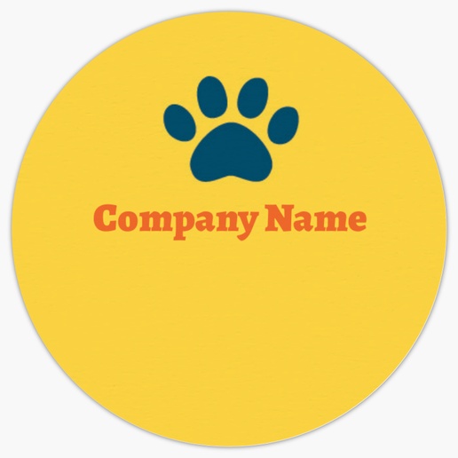 Design Preview for Animals & Pet Care Product Labels on Sheets Templates, 1.5" x 1.5" Circle