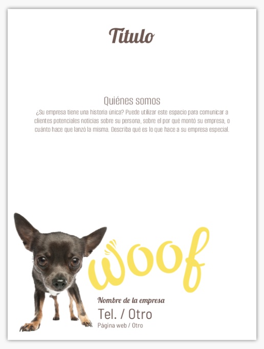 Un vertical menear diseño gris amarillo para Animales y mascotas