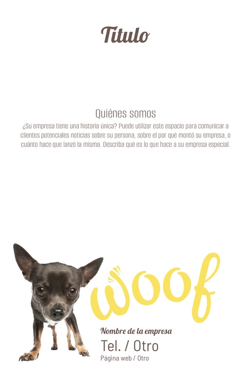Un menear perro diseño gris amarillo para Animales y mascotas