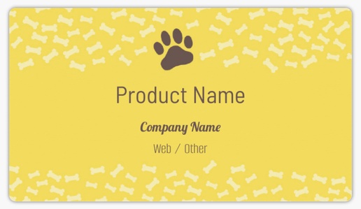 Design Preview for Design Gallery: Animals & Pet Care Product Labels on Sheets, 2" x 3.5" Rounded Rectangle