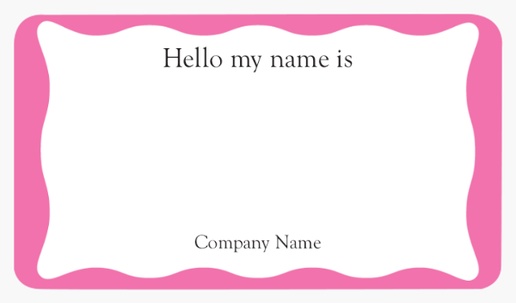 Design Preview for Fun & Whimsical Name Tags Templates
