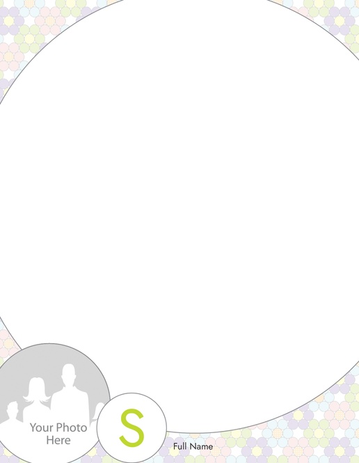 A logo circle white cream design for Floral with 1 uploads